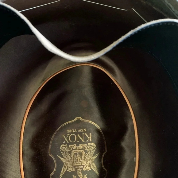 Knox Custom Chase Fifth Ave New York Green Fedora Feather Hat Men’s Size 7 1/8 - Picture 10 of 10